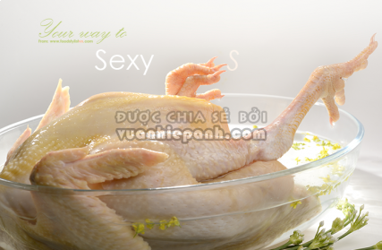 sexy chicken egret grass food stylist web 427x279 Food Styling Tip5 Gà căng tròn 