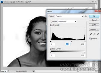 Thủ thuật Photoshop -Tách tóc bằng chức năng Channel