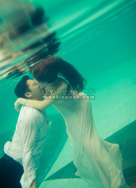Độc và lạ với phong cách chụp ảnh cưới dưới nước 1