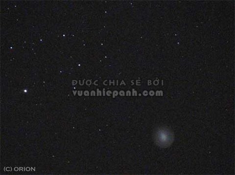 Sao chổi Holmes, chụp bằng Canon S2 IS, phơi sáng 15 giây, ISO 400, F3/5, zoom 12x. Ảnh: Vietastro.