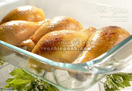 Dui ga nuong vang porfolio egret grass food stylist 427x295 Food Styling Tip5 Gà căng tròn 