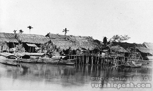 Nhà truyền thống của Hoa kiều trên sông Bến Nghé