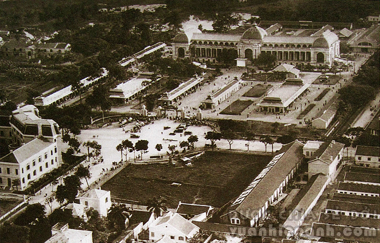 Khu đấu xảo Hanoi 1902 nhìn từ trên cao