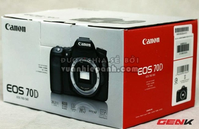 Canon EOS 70D về Việt Nam theo đường “xách tay” cụ thể ở đây là từ Nhật Bản.